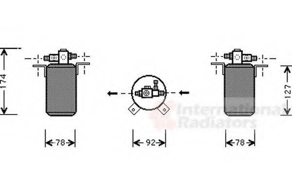 VAN WEZEL 0600D021 Осушувач, кондиціонер