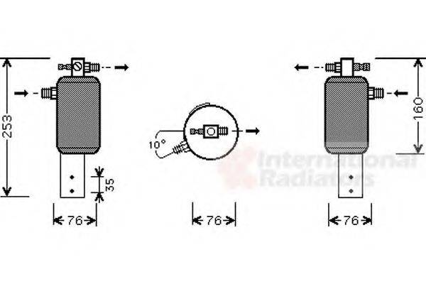 VAN WEZEL 0600D079 Осушувач, кондиціонер