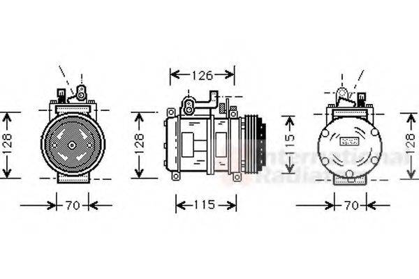 VAN WEZEL 0600K227 Компресор, кондиціонер