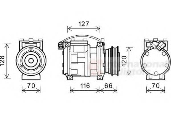 VAN WEZEL 0600K230 Компресор, кондиціонер