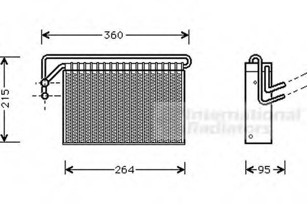 VAN WEZEL 0600V024 Випарник, кондиціонер