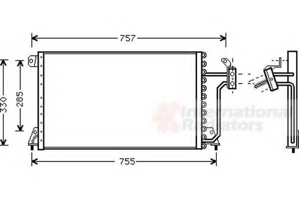 VAN WEZEL 07005019 Конденсатор, кондиціонер