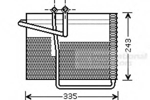 VAN WEZEL 0700V042 Випарник, кондиціонер