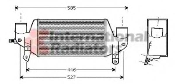 VAN WEZEL 18004313 Інтеркулер