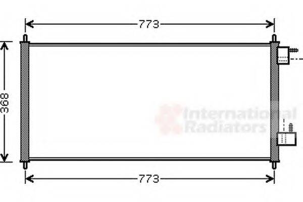 VAN WEZEL 18005361 Конденсатор, кондиціонер