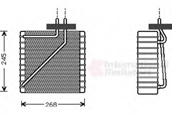 VAN WEZEL 1800V271 Випарник, кондиціонер