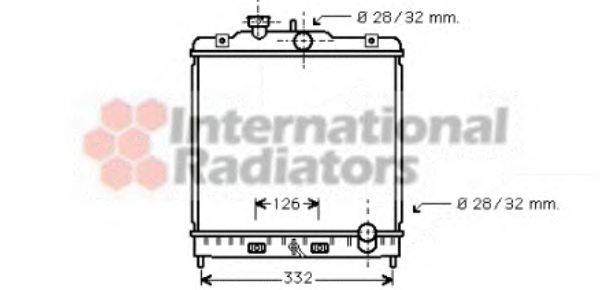 VAN WEZEL 25002120 Радіатор, охолодження двигуна