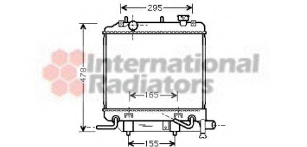 VAN WEZEL 27002166 Радіатор, охолодження двигуна