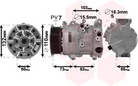 VAN WEZEL 5300K685 Компресор, кондиціонер