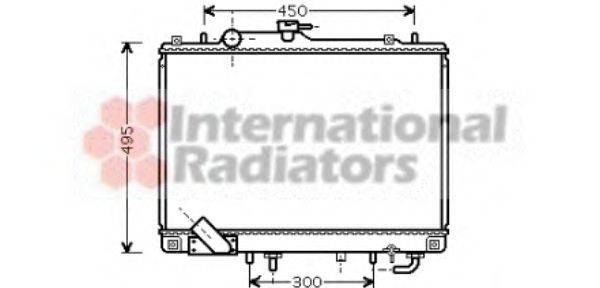 VAN WEZEL 32002157 Радіатор, охолодження двигуна