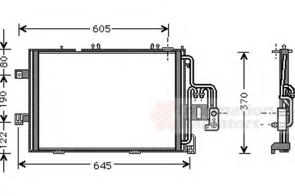 VAN WEZEL 37005369 Конденсатор, кондиціонер