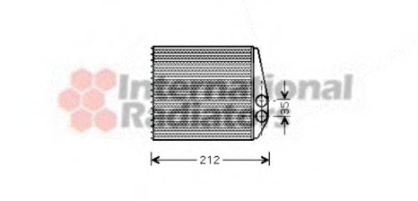 VAN WEZEL 37006354 Теплообмінник, опалення салону