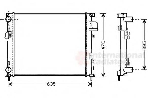 VAN WEZEL 43002303 Радіатор, охолодження двигуна