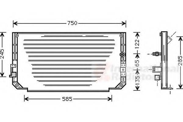 VAN WEZEL 53005271 Конденсатор, кондиціонер