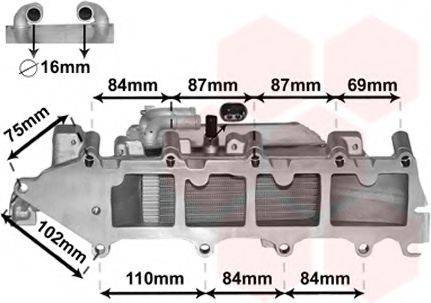 VAN WEZEL 58004357 Інтеркулер