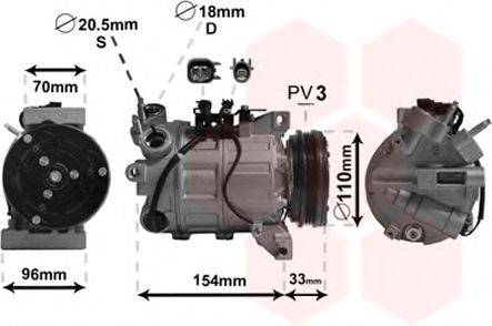 VAN WEZEL 5900K183 Компресор, кондиціонер