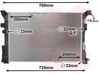 VAN WEZEL 30002652 Радіатор, охолодження двигуна