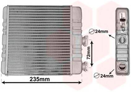 VAN WEZEL 37006321 Теплообмінник, опалення салону