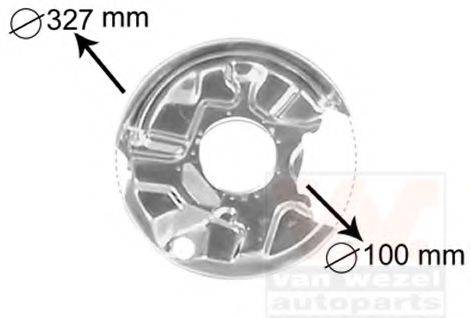 VAN WEZEL 3024373 Відбивач, диск гальмівного механізму