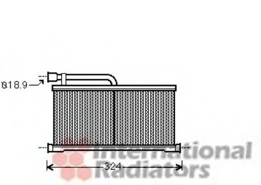 VAN WEZEL 03006296 Теплообмінник, опалення салону