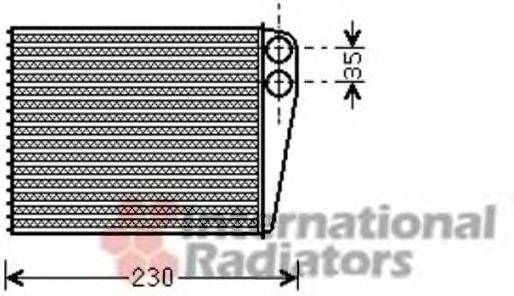 VAN WEZEL 30006465 Теплообмінник, опалення салону