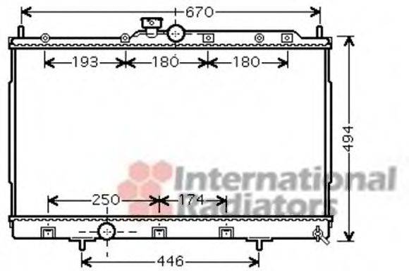 VAN WEZEL 32002183 Радіатор, охолодження двигуна