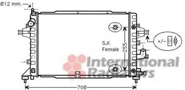 VAN WEZEL 37002467 Радіатор, охолодження двигуна