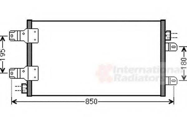 VAN WEZEL 43005443 Конденсатор, кондиціонер