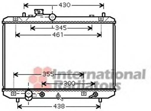 VAN WEZEL 52002098 Радіатор, охолодження двигуна