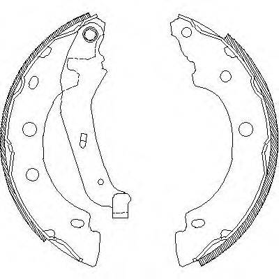 WOKING Z404300 Комплект гальмівних колодок