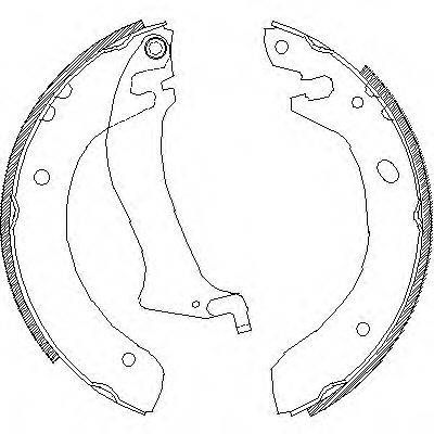 WOKING Z404700 Комплект гальмівних колодок