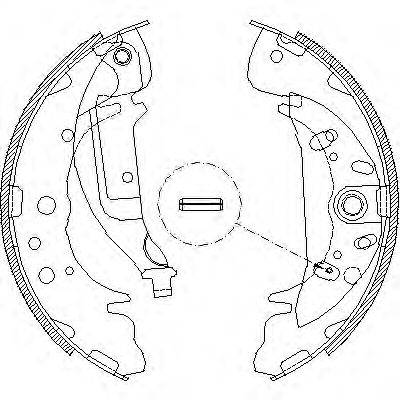 WOKING Z408903 Комплект гальмівних колодок