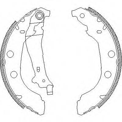 WOKING Z409200 Комплект гальмівних колодок