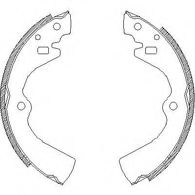 WOKING Z412700 Комплект гальмівних колодок