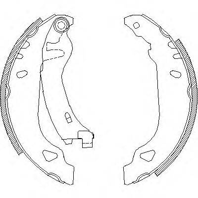 WOKING Z417901 Комплект гальмівних колодок