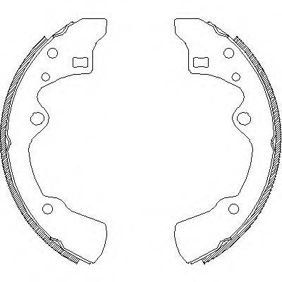 WOKING Z418300 Комплект гальмівних колодок