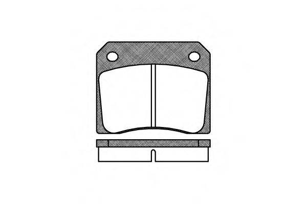 WOKING P136300 Комплект гальмівних колодок, дискове гальмо