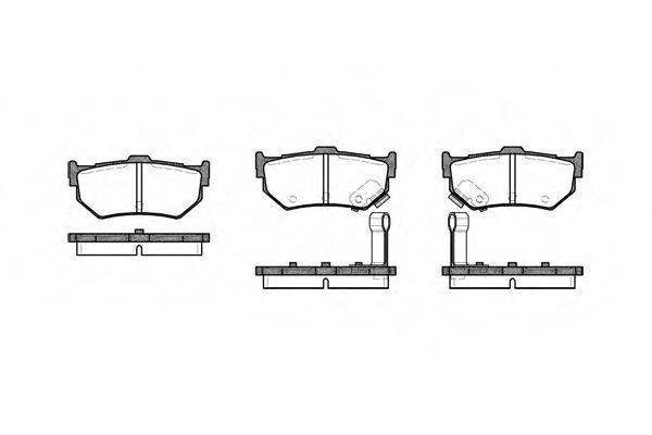 WOKING P083302 Комплект гальмівних колодок, дискове гальмо