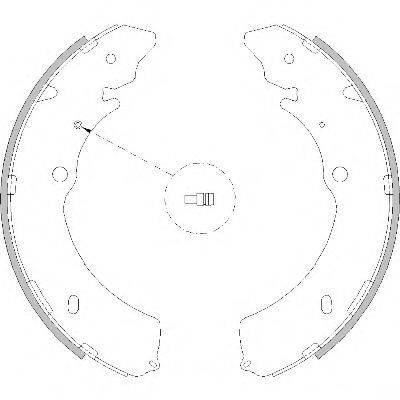 WOKING Z421600 Комплект гальмівних колодок