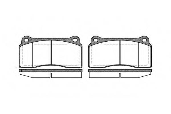 WOKING P883300 Комплект гальмівних колодок, дискове гальмо