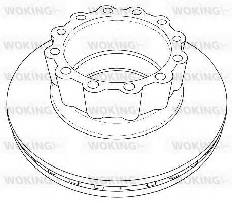 WOKING NSA122920 гальмівний диск