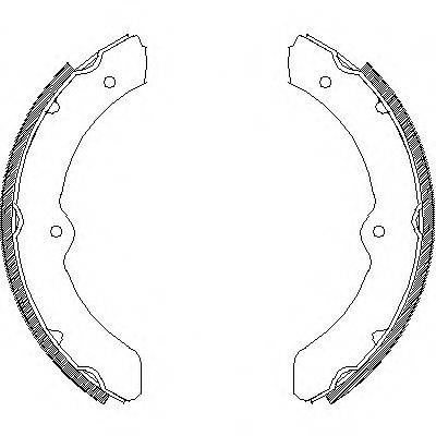 WOKING Z431000 Комплект гальмівних колодок