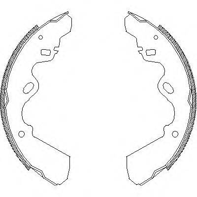 WOKING Z433700 Комплект гальмівних колодок