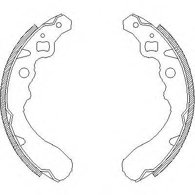 WOKING Z439000 Комплект гальмівних колодок