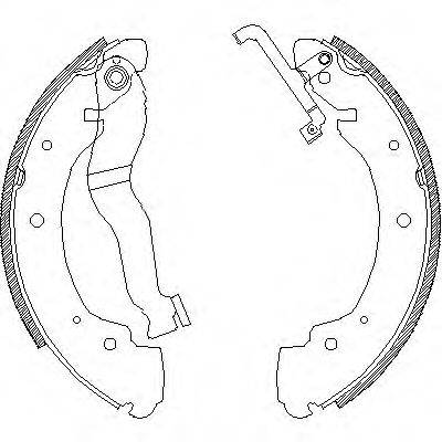 WOKING Z440200 Комплект гальмівних колодок