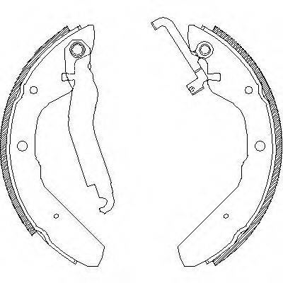 WOKING Z440300 Комплект гальмівних колодок