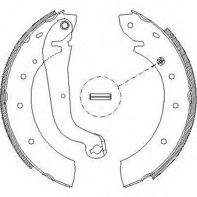 WOKING Z451400 Комплект гальмівних колодок