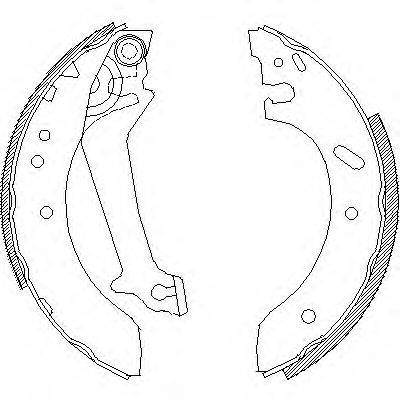 WOKING Z467000 Комплект гальмівних колодок