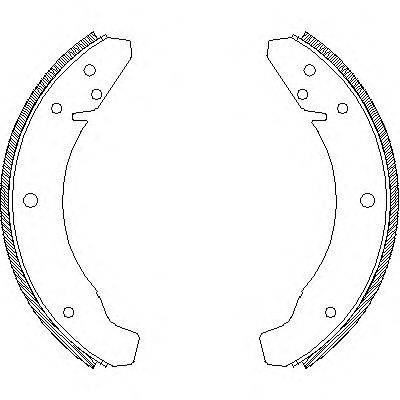 WOKING Z468300 Комплект гальмівних колодок