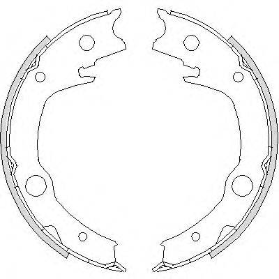 WOKING Z472900 Комплект гальмівних колодок, стоянкова гальмівна система